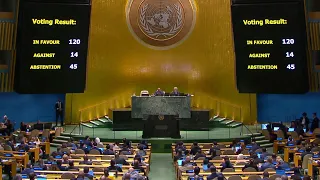 UNGA adopts resolution calling for 'humanitarian truce' in Gaza despite U.S. opposition