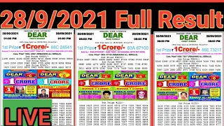 🔵Lottery Sambad 28/9/2021 full result, Nagaland State Lottery full result, Dear lottery full result