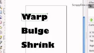 How to Bulge and Warp your Text in Inkscape