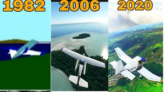 flight simulator  game evolution in 1982,2020