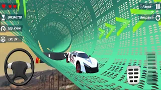 Mega Ramp Car Stunts Racing Impossible Tracks 3D part 3 - Android Gameplay
