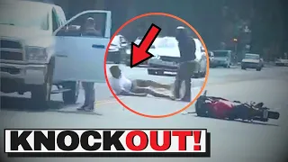 Knockout in Street Fight | When Bikers Fight Back | Epic & Crazy Bikers Moments 2024 | Ep.333