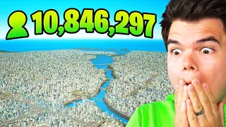 10,000,000 MEGA POPULATION CITY! (Cities Skylines)