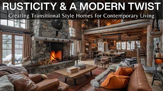 Rusticity with a Modern Twist: Creating Transitional Style Homes for Contemporary Living