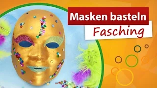 Masken basteln Fasching DIY 🎭 Bastelideen - Faschingsmaske - trendmarkt24