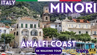 MINORI, AMALFI COAST, ITALY 🇮🇹 A COZY & STYLISH CITY ON THE AMALFI COAST WALKING TOUR 4K 60FPS