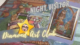 💎 DAC Sneak Peek (First Look)| I „ Night Visitor“ von Randal Spangler | Diamond Art Club Unboxing