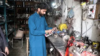 This young auto mechanic is brilliant in repairing car alternator