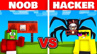 NOOB vs HACKER: I CHEATED In a CHOO-CHOO CHARLES Minecraft Build Challange!