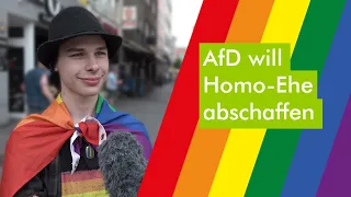 AfD will die Homo-Ehe abschaffen: Wie findest du das?