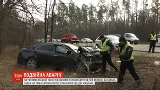 На Гостомельській трасі на одному й тому ж місці за день сталося дві ДТП