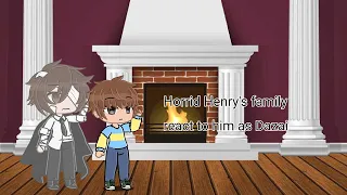 Horrid Henry's family react to him as Dazai Original (No part 2)