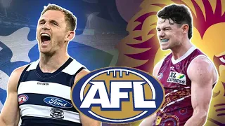 GEELONG VS BRISBANE AFL PRELIMINARY FINALS CLASH