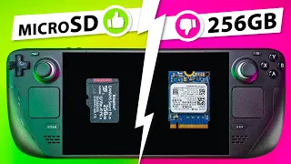 Don't buy a 256GB Steam Deck! MicroSD vs. SSD (NVMe) Drive | COMPARISON