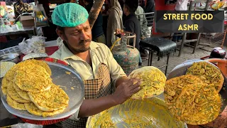 Roadside Unique Lahori Naan | Street Food ASMR | Pakistani Street Food