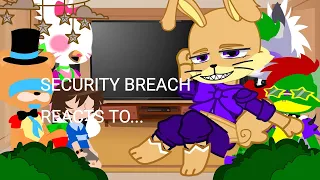 SECURITY BREACH REACTS TO GLITCHTRAP & VANESSA MEMES |credits in the desc|