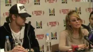 Dima Bilan & Anastacia MUZ TV AWARDS press conference