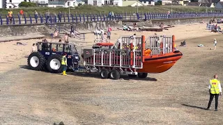 RNLI Lifeboat launch Trearddur Bay 27th May 2023 Atlantic 85