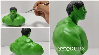 (DIY) How to Make a Sculpture with polymer clay - HULK