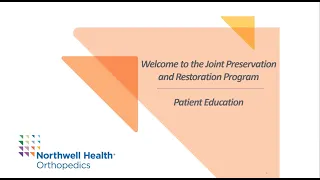 Joint Preservation and Restoration Pre-Op Information