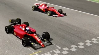 Ferrari F1 2017 vs Ferrari F1 1991 - Imola