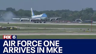 President Biden arrives in Milwaukee aboard Air Force One  | FOX6 News Milwaukee