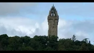 Summer Wallace Monument Abbey Craig On Visit Near Stirling Scotland