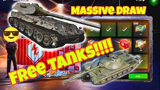 War Gaming Keeps Giving Me Free Tanks | Wot Blitz Massive Draw