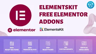 Free Elementskit Elementor Addons | Elementor tutorial