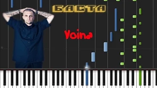 Баста - Война [Piano Cover Tutorial] (♫)