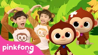 Monkey Banana Dance and more! | Baby Monkey | Compilation | Dance Along | Pinkfong Songs for Kids