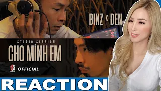 BINZ x ĐEN - CHO MÌNH EM (Studio Session) | KIM LAM TV REACTION