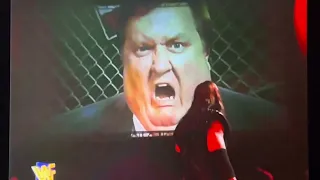 The Sweet Voice of Paul Bearer fills the Arena as he appears on Titan Tron to Threaten Undertaker