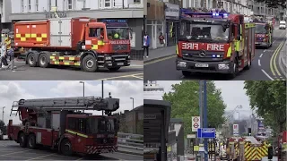 London Shopping Mall Fire - Massive Fire Brigade Response