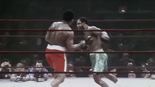 Joe Frazier knocks down Ali for the first time in his career