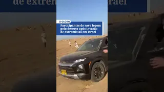 Participantes de rave fogem pelo deserto após invasão de extremistas em Israel