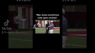 Mac Jones overthrows the receiver right in front of Bill Belichick!