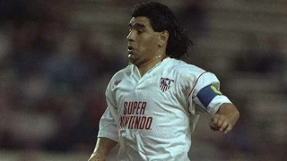 Todos los goles de Maradona en el Sevilla FC