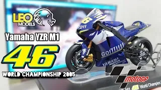 Diecast Leo Models Yamaha YZR-M1 Valentino Rossi World Champion 2005 #motogp #valentinorossi #viral