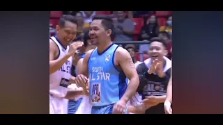 Manny pacquiao Viral Ngayon! Matapus Tumira Ng buzzer beater 3's  Sa Mpbl All Star Game.