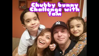 Chubby bunny Challenge with fam