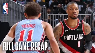 TRAIL BLAZERS vs HAWKS | Damian Lillard & Trae Young Duel In ATL | March 29, 2019