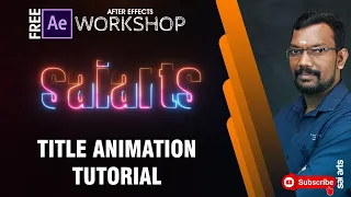 After Effects Neon Title Animation Tutorial I SABER PLUG-IN