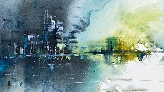 Atmospheric Abstract Watercolour Painting Ideas