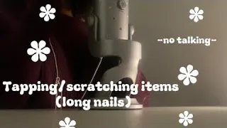 -Asmr- Tapping/scratching on triggers w/ long nails (no talking)