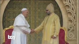 TG1-sera 30 03 2019 Papa Francesco in Marocco, dichiarazione su Gerusalemme