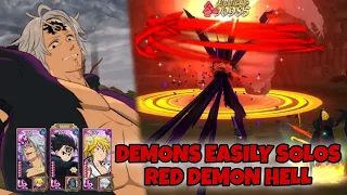 Estarossa Just Melts Red Demon // Easy Solo Hell Red Demon // Demon Team  [F2P 7DS GRANDCROSS]