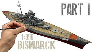 1/350 BISMARCK [Trumpeter] - Model build part 1/4