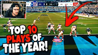 Reacting to My Top 10 Plays of the Year from Madden 20!