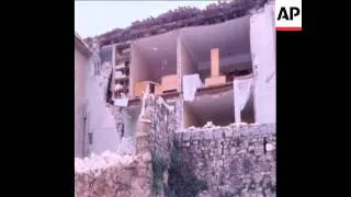 SYND 17 4 79 AFTERMATH OF EARTHQUAKE AT BUDVA